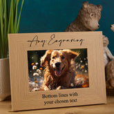 Personalised Photo Frame Laser Engraved Wood Any Occasion